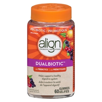 Align Dualbiotic Prebiotic + Probiotic Gummies, #1 Doctor Recommended  60 ea, $0.72/1ea