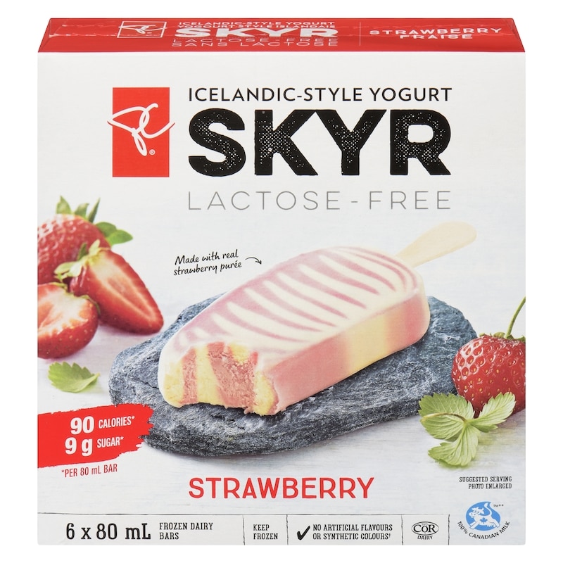SKY　ビーフ　250g×2個 President's Choice Strawberry Skyr Icelandic-Style Lactose Free