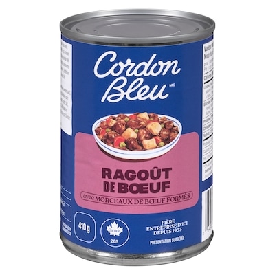 Cordon Bleu CORDON BLEU RAGOUT DE BOEUF 410 g, 1,22 $/100g
