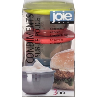 Joie Récipients à condiments 3 ea, 2,00 $/1ch