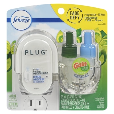 Febreze Air Freshener, Gain Original, Starter Kit & Oil Refill 26 ml, $36.50/100ml
