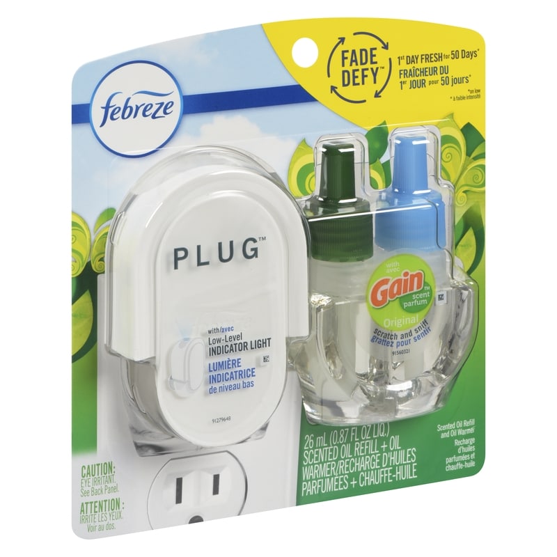 Air Freshener, Gain Original, Starter Kit & Oil Refill