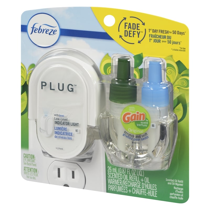 Air Freshener, Gain Original, Starter Kit & Oil Refill