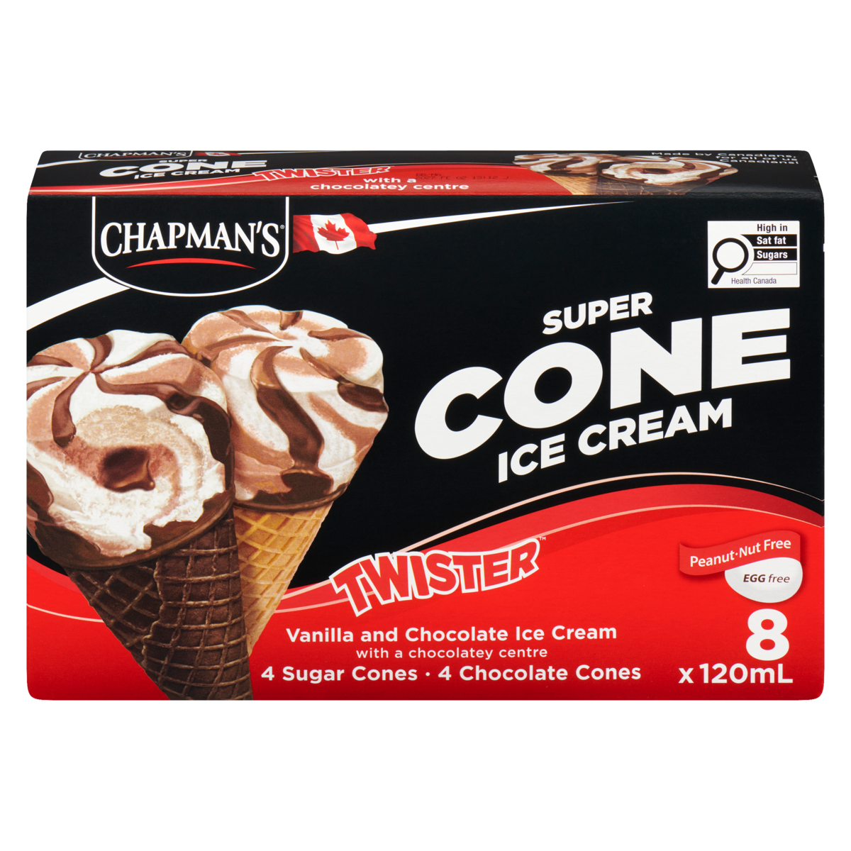 Chapman's Super Cone Chocolate Twister