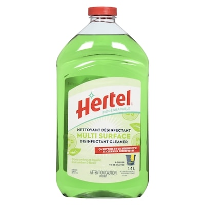 Hertel All-Purpose Disinfectant Cucumber Basil  1.4 l, $0.32/100ml