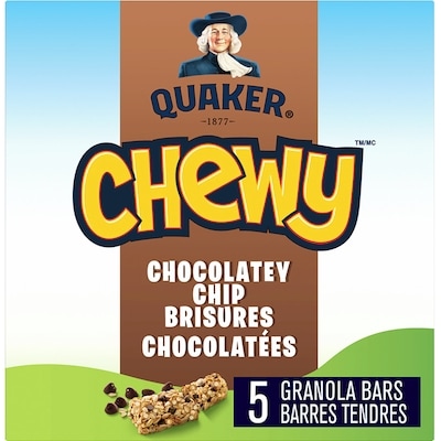 Quaker Chewy Granola Bars - Chocolatey Chip 120 g, $2.29/100g