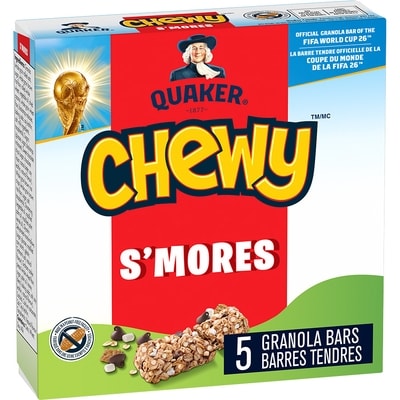 Quaker Chewy Barres tendres S’mores 120 g, 3,16 $/100g