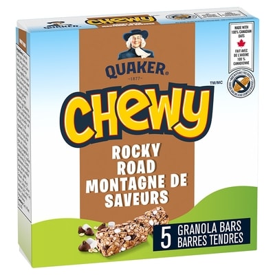 Quaker Barres tendres Montagne de saveurs, 5 barres 120 g, 2,74 $/100g
