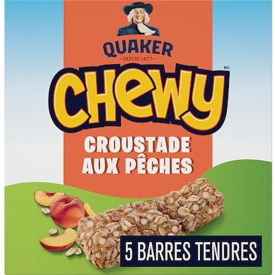 Quaker Chewy Barres tendres Croustade aux pêches 120 g, 3,49 $/100g