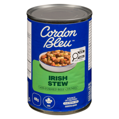 Cordon Bleu Irish Stew with Formed Beef Chunk 410 g, $1.22/100g