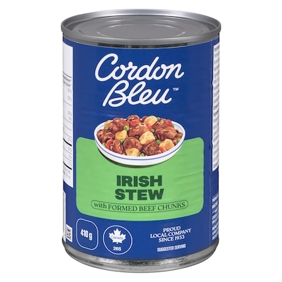 Cordon Bleu Irish Stew with Formed Beef Chunk 410 g, $1.22/100g