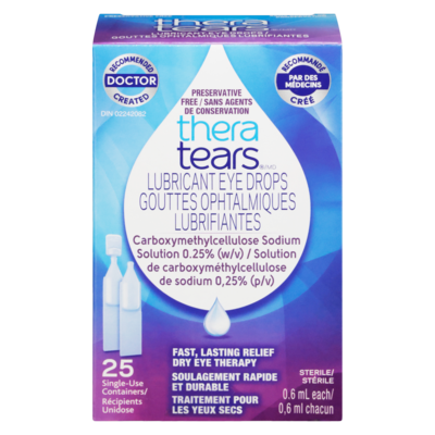 Thera Tears Tears Eye Mono Dose 25 ea, $0.60/1ea