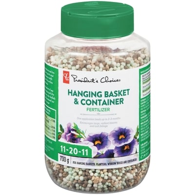 President's Choice Hanging Basket & Container Fertilizer, 700g 1 ea, $8.00/1ea
