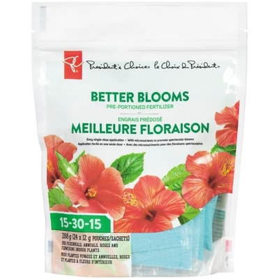 le Choix du Président Engrais predose pour une meilleure floraison 15-30-15, 288g 1 ea, 10,00 $/1ch