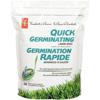 le Choix du Président Semence à gazon à germination rapide, 1KG 1 ea, 12,00 $/1ch