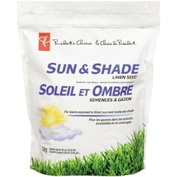 President's Choice Sun & Shade Exreme Lawn Seed, 1kg 1 ea, $12.00/1ea