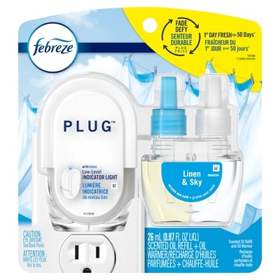 Febreze Plug In Air Freshener Scented Oil Kit L&S, Warmer + 1 Refill 26 ml, $3.65/10ml