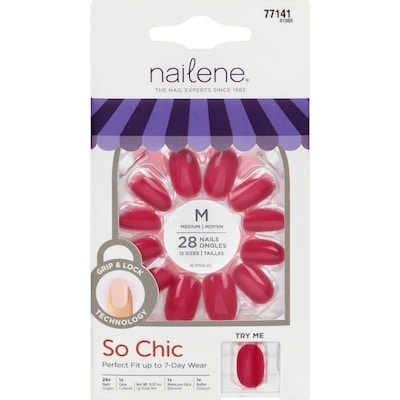 Nailene So Chic Nails Medium 77141 1 ea, $9.99/1ea