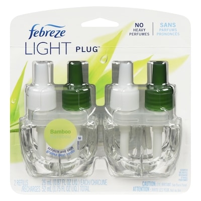 Febreze Air Freshener Light Fade Defy Plug, Bamboo Air Freshener, (2) Oil Refills 52 ml, $28.83/100ml