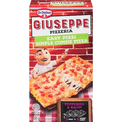 Dr Oetker Giuseppe Pizzeria Easy Pizzi Pepperoni & Bacon 3x200.0 g, $1.42/100g