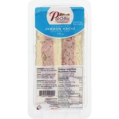 null Sandwich Jambon Haché 150 g, 4,00 $/100g