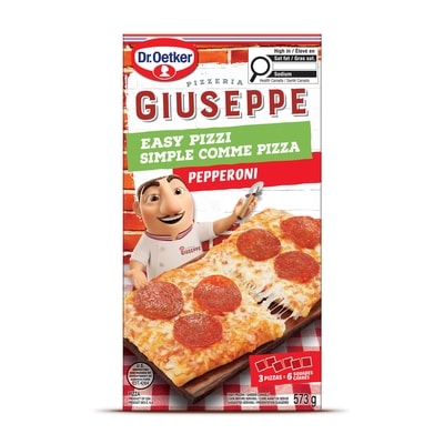 Dr. Oetker Giuseppe Pizzeria Simple Comme Pizza Pepperoni 3x573.0 g, 0,38 $/100g