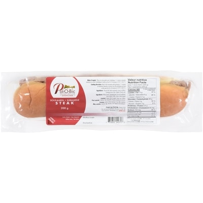 null Sous-Marin Steak 200 g, 2,75 $/100g