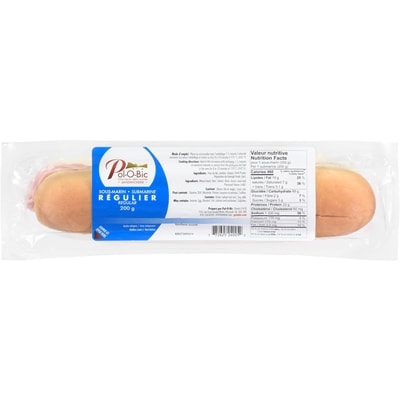null Sous-Marin Régulier 200 g, 2,50 $/100g