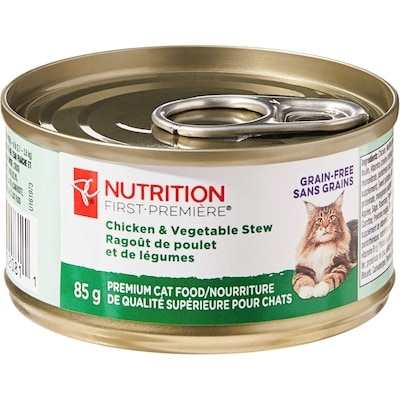 President's Choice Nutrition First Chicken and Vegetable Stew Premium Cat Food 85 g, $1.40/100g