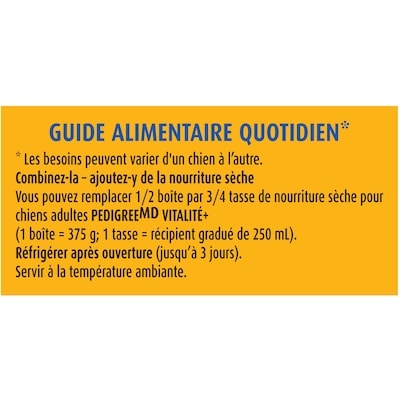 Nourriture humide pour chiens adultes repas haché avec poulet véritable