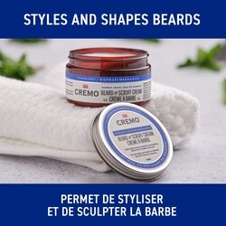 Cremo Citrus & Mint Leaf Cooling Beard and Scruff Cream - 118 ml