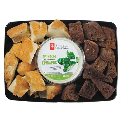 null Spinach Dip with Pumpernickel & Sourdough Bread 677 g, $1.18/100g