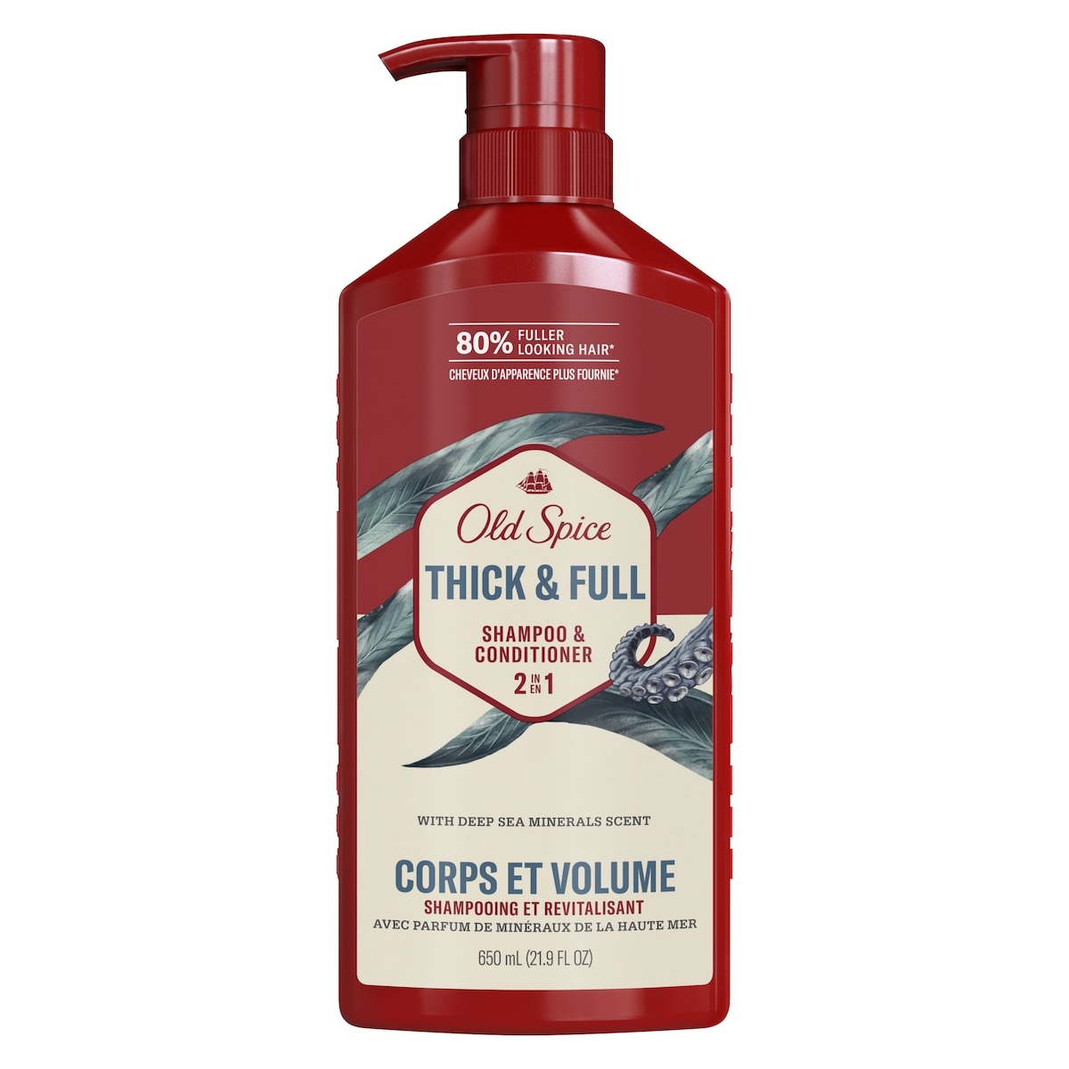Old Spice Thick & Full 2In1 Shampoo And Conditioner For Men 650 ml, $1.38/100ml