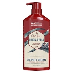 Old Spice Shampooing et revitalisant 2 en 1 corps et volume pour hommes 650 ml, 1,69 $/100ml