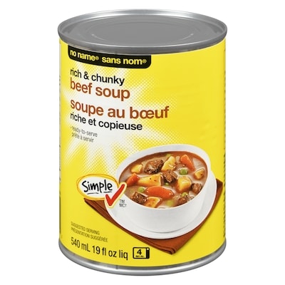 Sans Nom Soupe au bœuf riche et copieuse 540 ml, 0,56 $/100ml