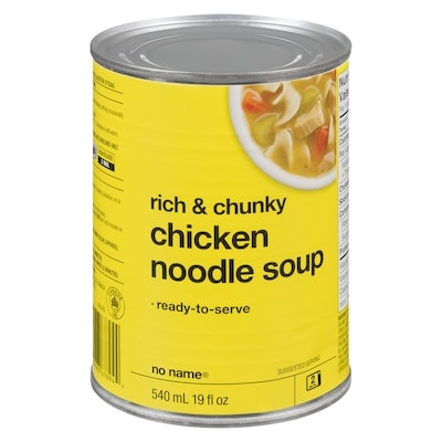 No Name Rich & Chunky Chicken Noodle Soup 540 ml, $0.56/100ml
