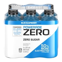 Zero Sugar Sports Drink Blue Raspberry Bottles