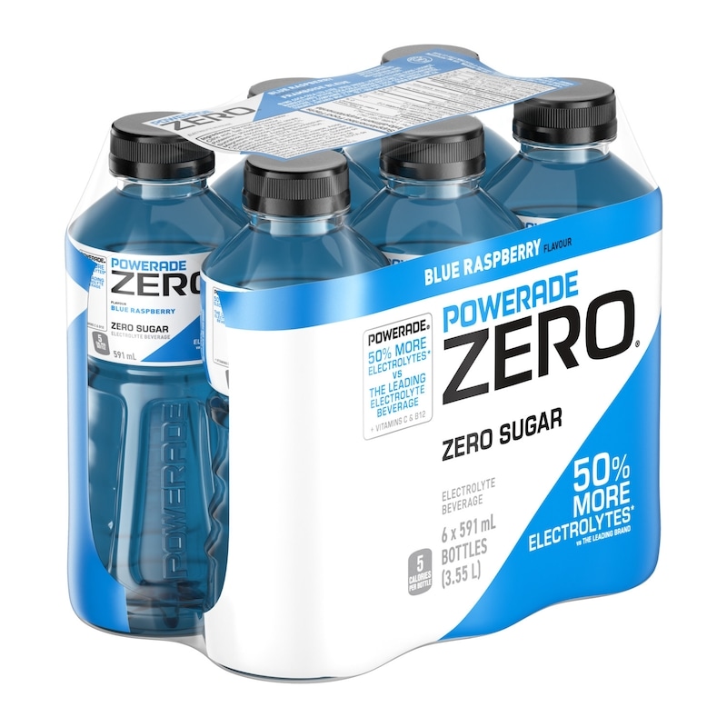 Zero Sugar Sports Drink Blue Raspberry Bottles