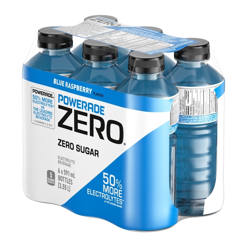 Zero Sugar Sports Drink Blue Raspberry Bottles