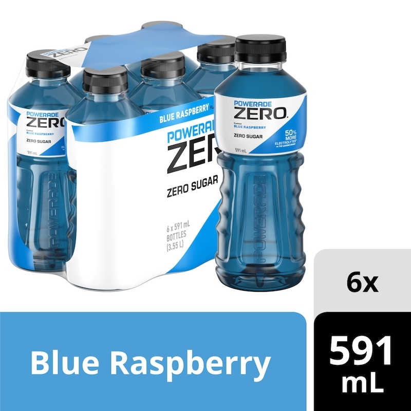 Zero Sugar Sports Drink Blue Raspberry Bottles