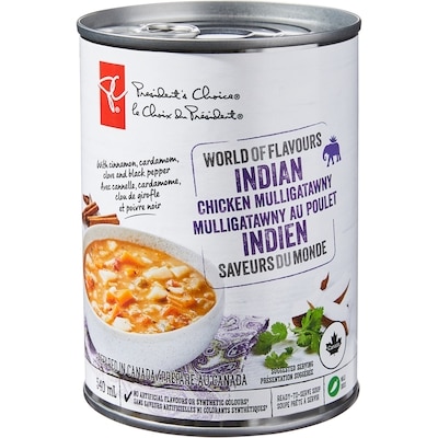 President's Choice World of Flavours Indian Chicken Mulligatawny 540 ml, $0.70/100ml