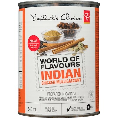 Soupe Saveurs du monde Mulligatawny au poulet indien