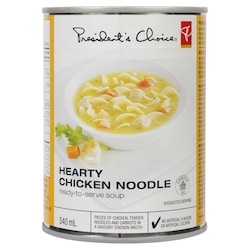President's Choice Hearty Chicken Noodle Soup - 540 ml