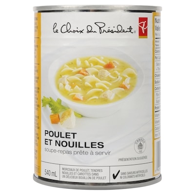 Soupe poulet et nouilles Hearty