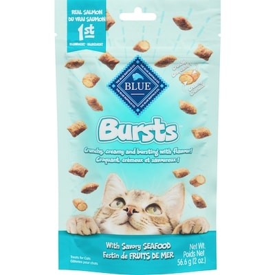 Blue Buffalo Bursts Seafood Cat Treats  60 g, $4.98/100g