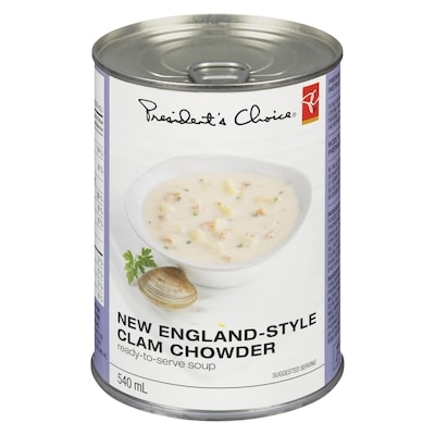 President's Choice New England-Style Clam Chowder 540 ml, $0.65/100ml
