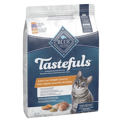 Tastefuls nourriture naturelle pour chats recette poulet et riz brun chat adulte contrôle du poids