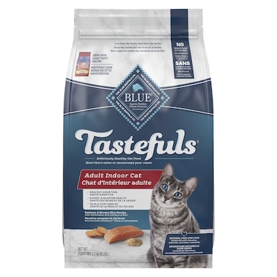 Blue Buffalo Tastefuls Adult Cat Indoor Salmon & Brown Rice Dry Cat Food 2.2 kg, $0.91/100g