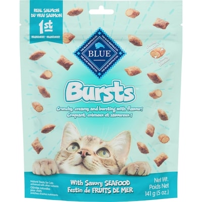 Blue Buffalo Bursts Seafood Cat Treats  0.14 kg, $4.28/100g