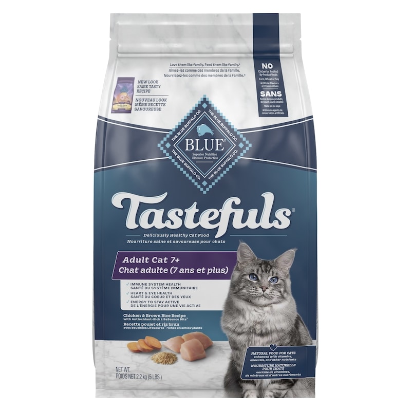 Tastefuls Adult Cat 7+ Chicken & Brown Rice Dry Cat Food
